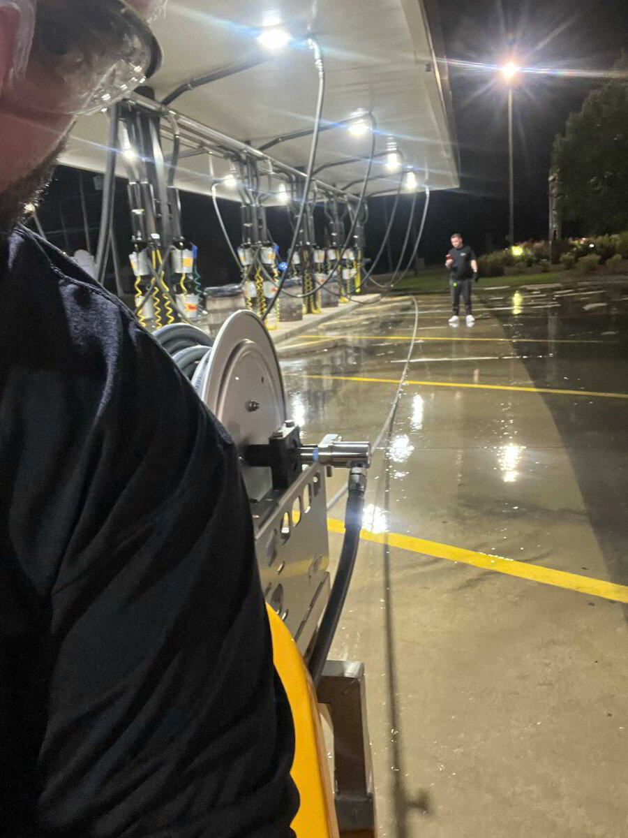Team working overnight